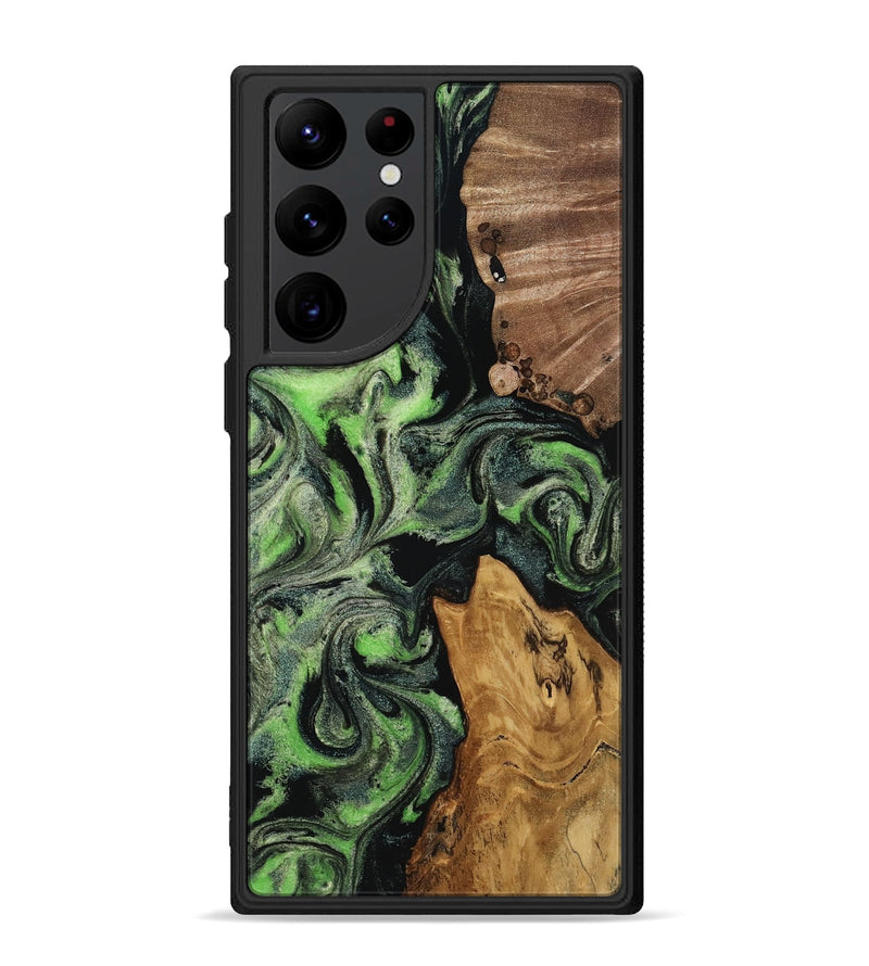 Galaxy S22 Ultra Wood Phone Case - Riley (Green, 817162)