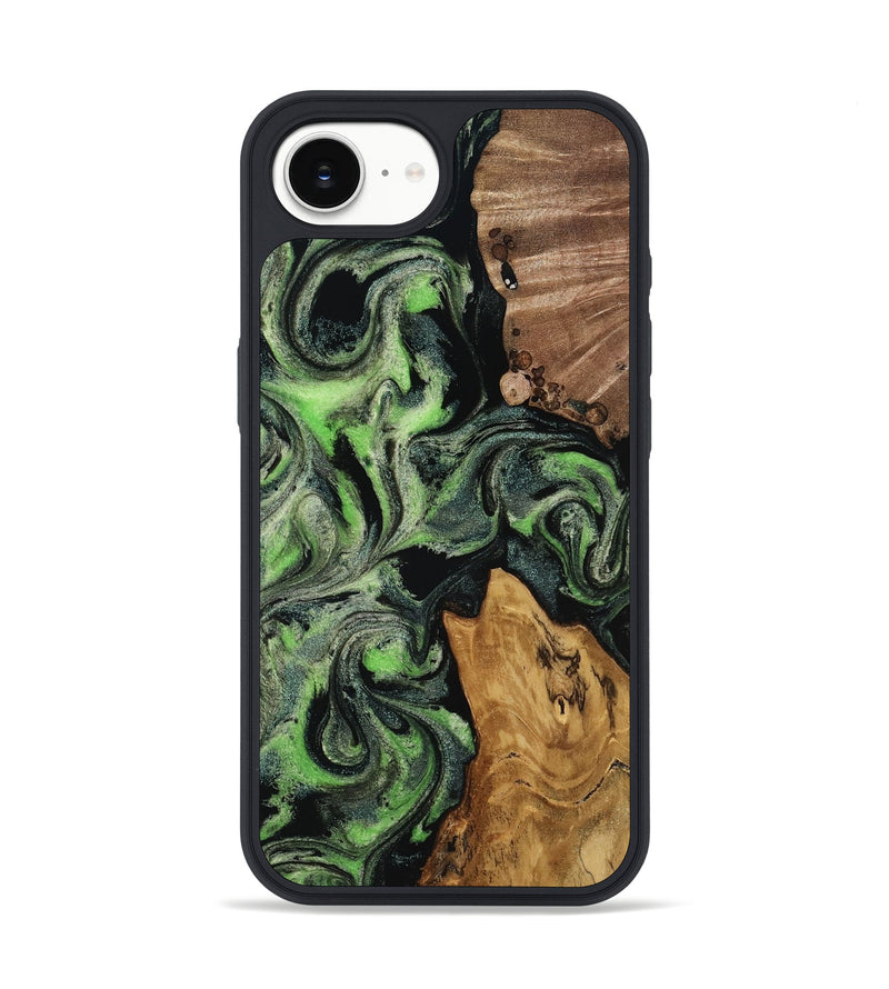iPhone 16e Wood Phone Case - Riley (Green, 817162)