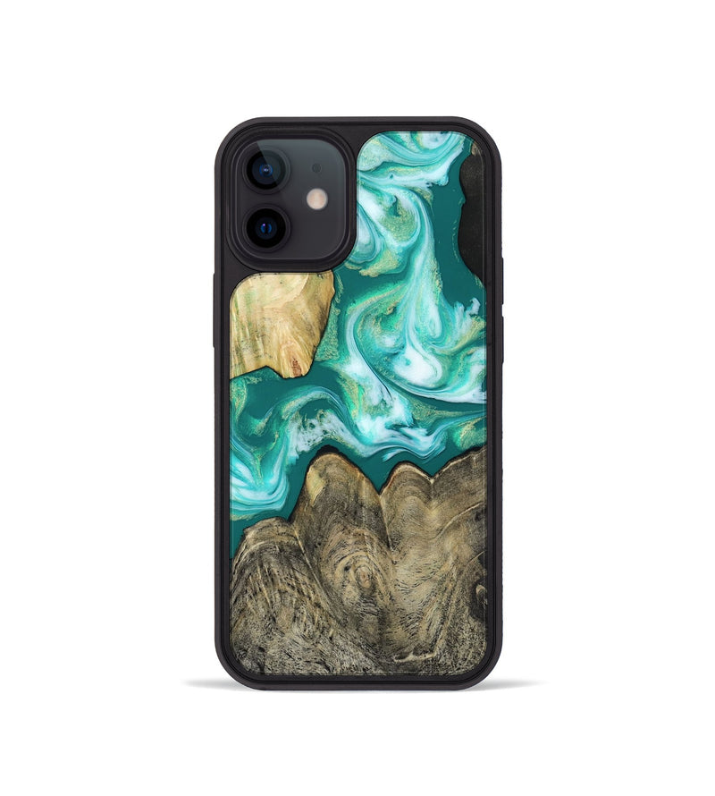 iPhone 12 mini Wood Phone Case - Marlon (Green, 817164)