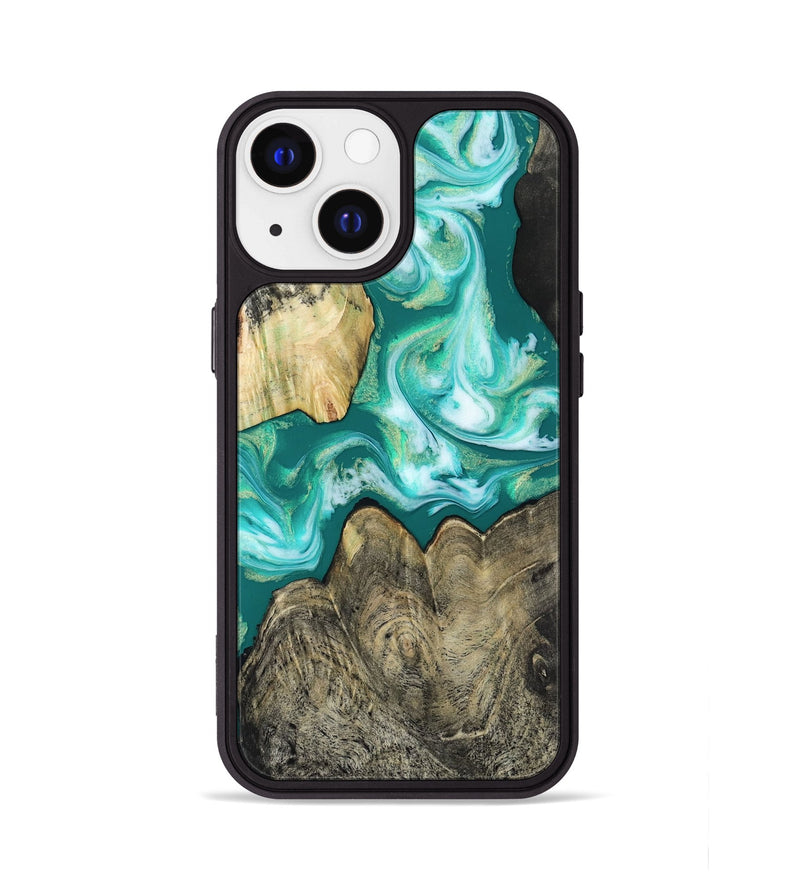 iPhone 13 Wood Phone Case - Marlon (Green, 817164)