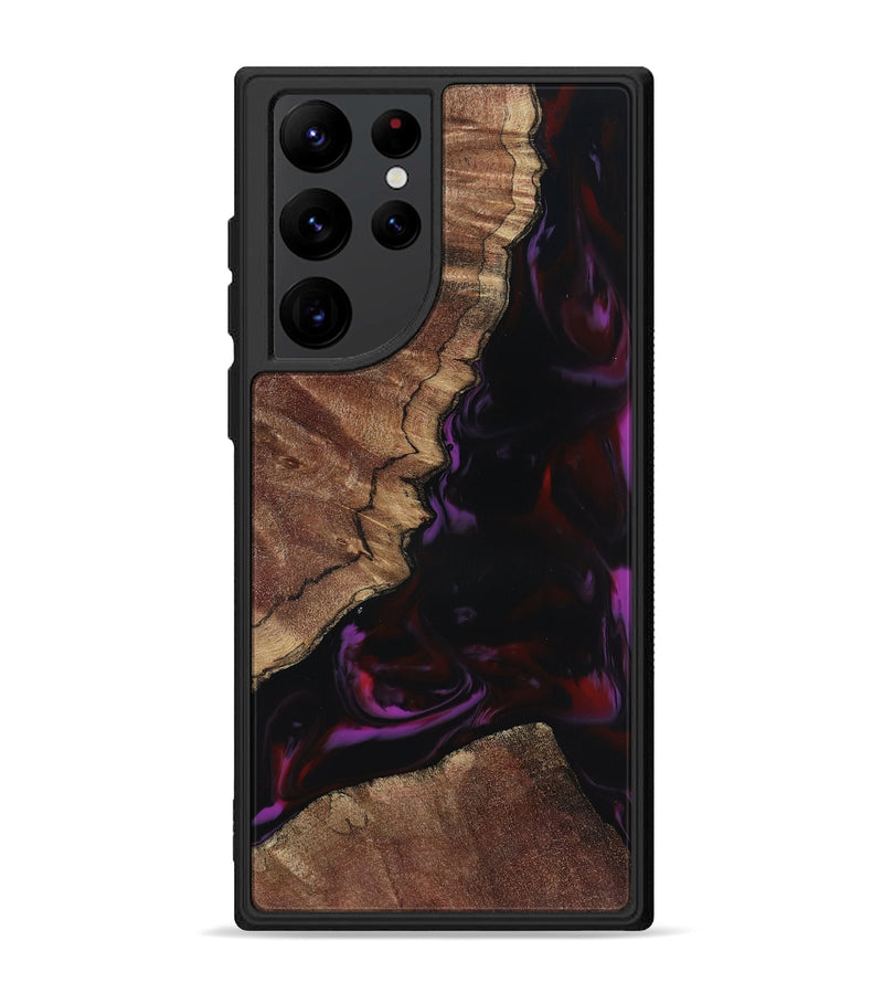 Galaxy S22 Ultra Wood Phone Case - Aliya (Red, 817170)