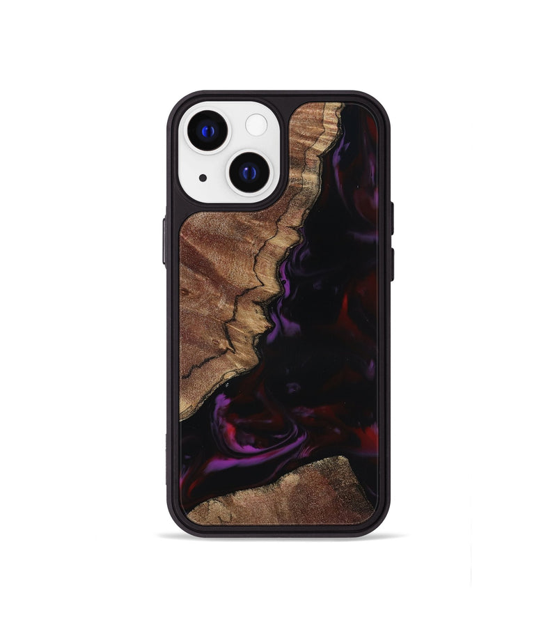 iPhone 13 mini Wood Phone Case - Aliya (Red, 817170)