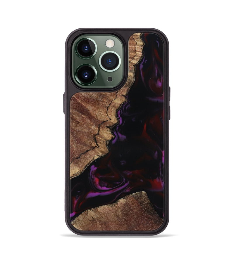 iPhone 13 Pro Wood Phone Case - Aliya (Red, 817170)