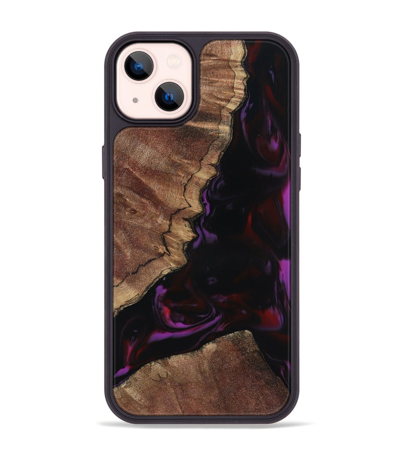 iPhone 14 Plus Wood Phone Case - Aliya (Red, 817170)