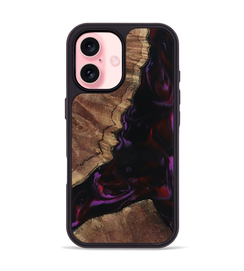iPhone 16 Wood Phone Case - Aliya (Red, 817170)