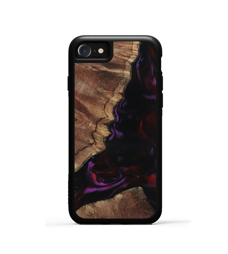 iPhone SE Wood Phone Case - Aliya (Red, 817170)