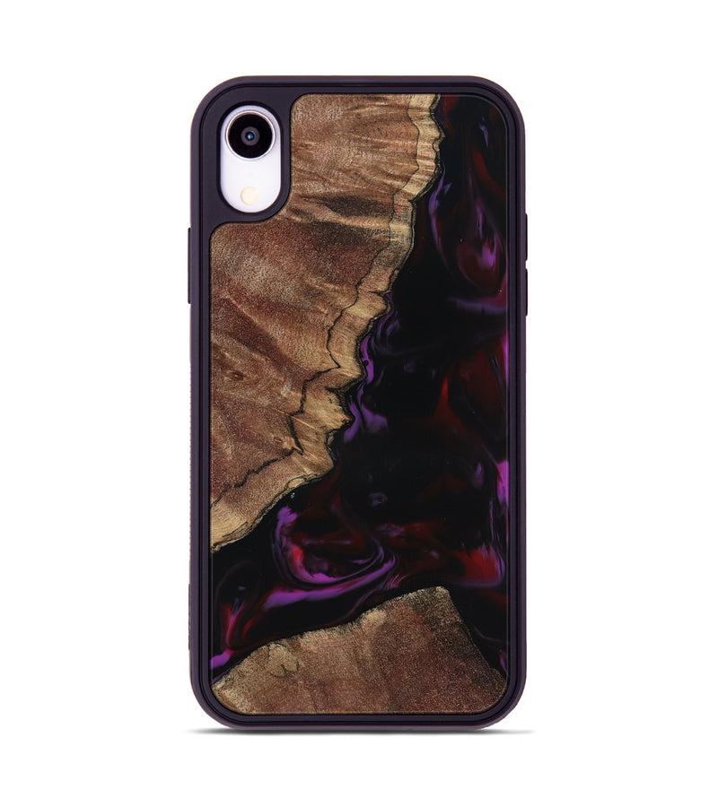 iPhone Xr Wood Phone Case - Aliya (Red, 817170)