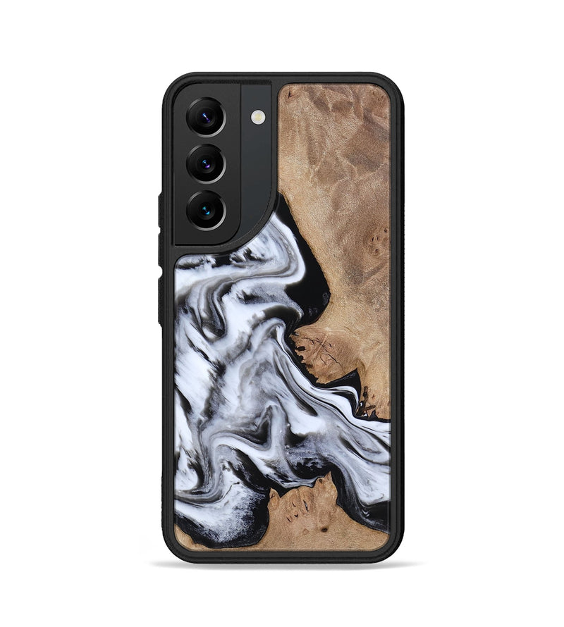 Galaxy S22 Wood Phone Case - Marion (Black & White, 817175)