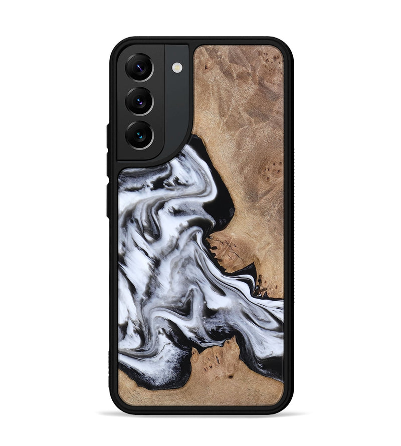 Galaxy S22 Plus Wood Phone Case - Marion (Black & White, 817175)