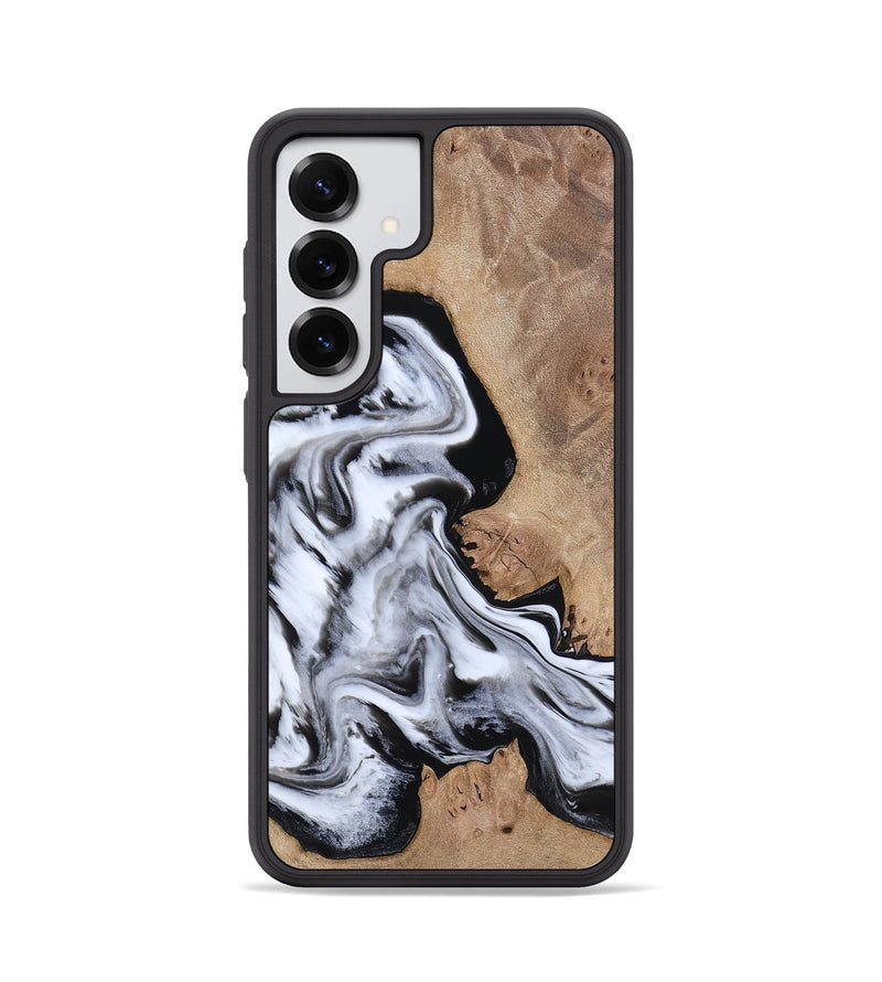 Galaxy S25 Wood Phone Case - Marion (Black & White, 817175)