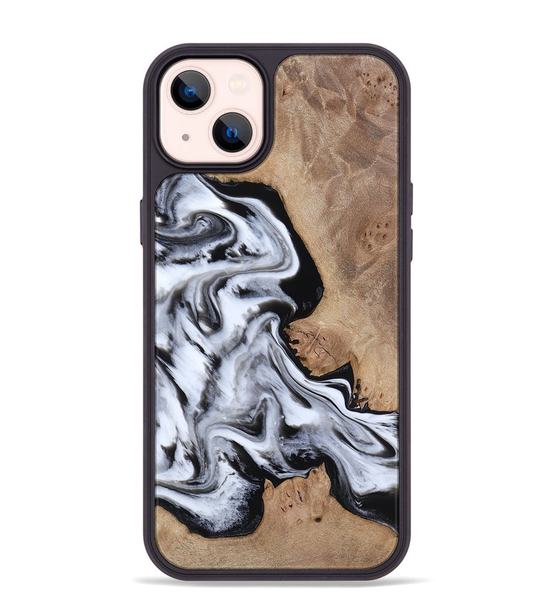 iPhone 14 Plus Wood Phone Case - Marion (Black & White, 817175)