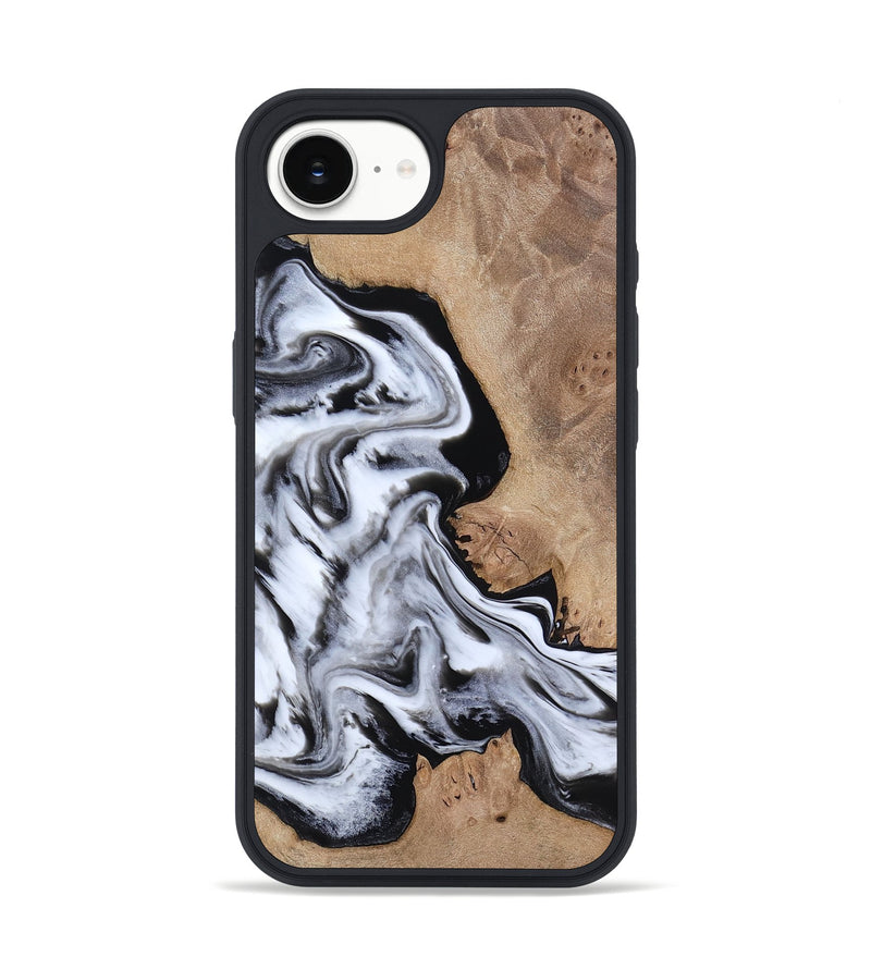 iPhone 16e Wood Phone Case - Marion (Black & White, 817175)