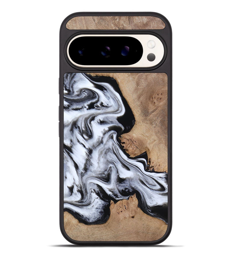 Pixel 9 Pro XL Wood Phone Case - Marion (Black & White, 817175)