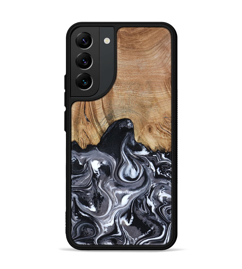 Galaxy S22 Plus Wood Phone Case - Shelba (Black & White, 817176)