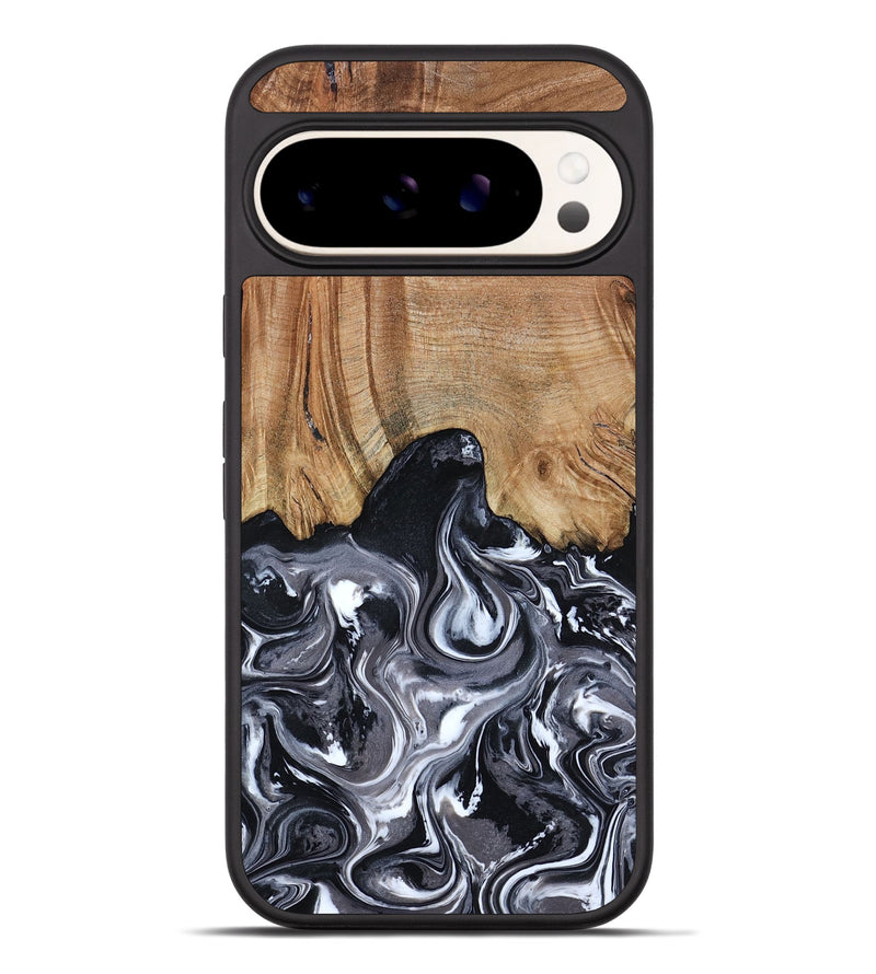 Pixel 9 Pro XL Wood Phone Case - Shelba (Black & White, 817176)