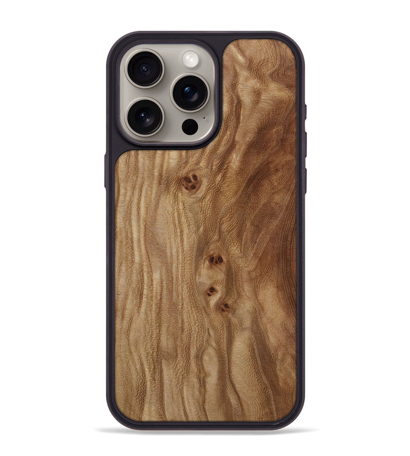 iPhone 15 Pro Max Wood Phone Case - Meghann (Wood Burl, 817178)