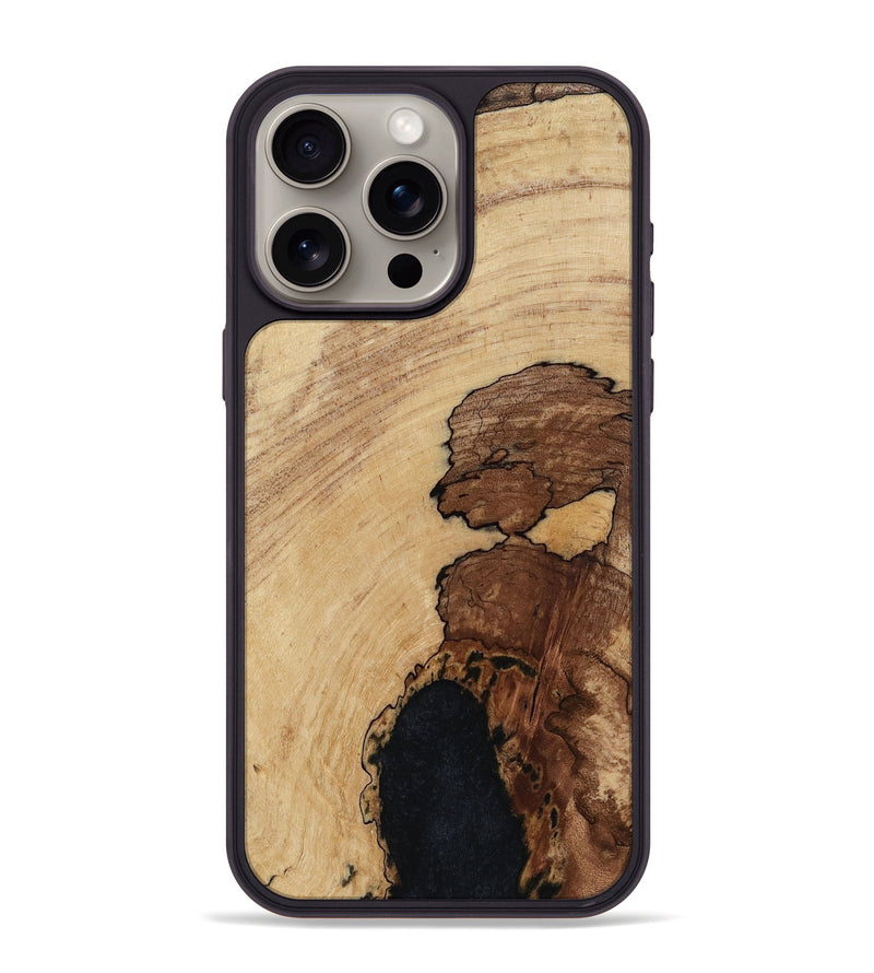 iPhone 15 Pro Max Wood Phone Case - Miya (Wood Burl, 817179)