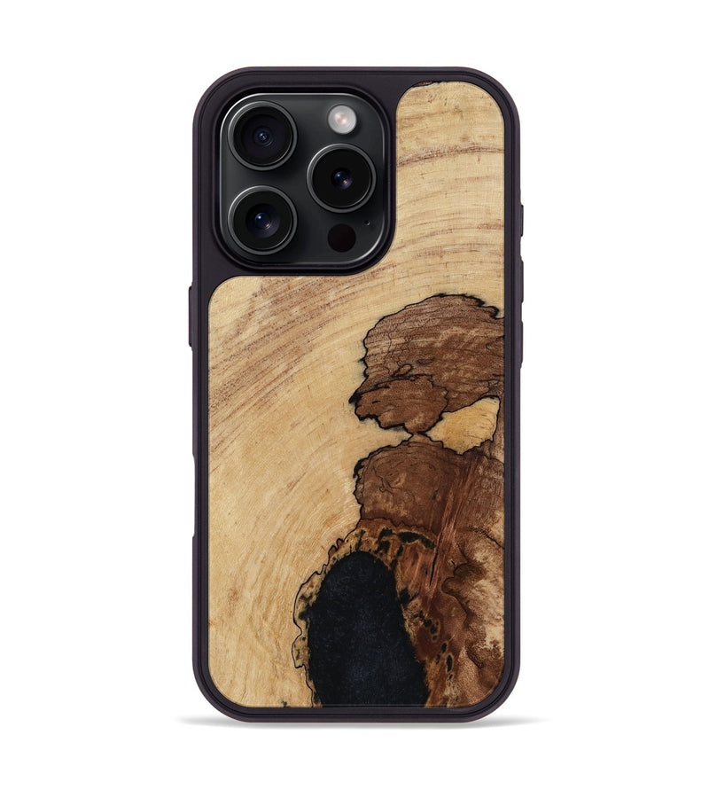 iPhone 16 Pro Wood Phone Case - Miya (Wood Burl, 817179)