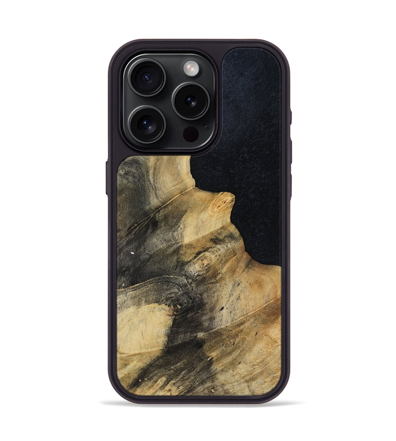 iPhone 15 Pro Wood Phone Case - Tariq (Wood Burl, 817187)