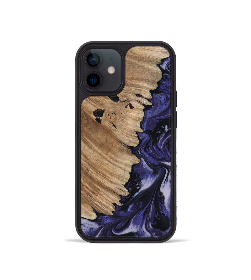 iPhone 12 mini Wood Phone Case - Layton (Purple, 817190)