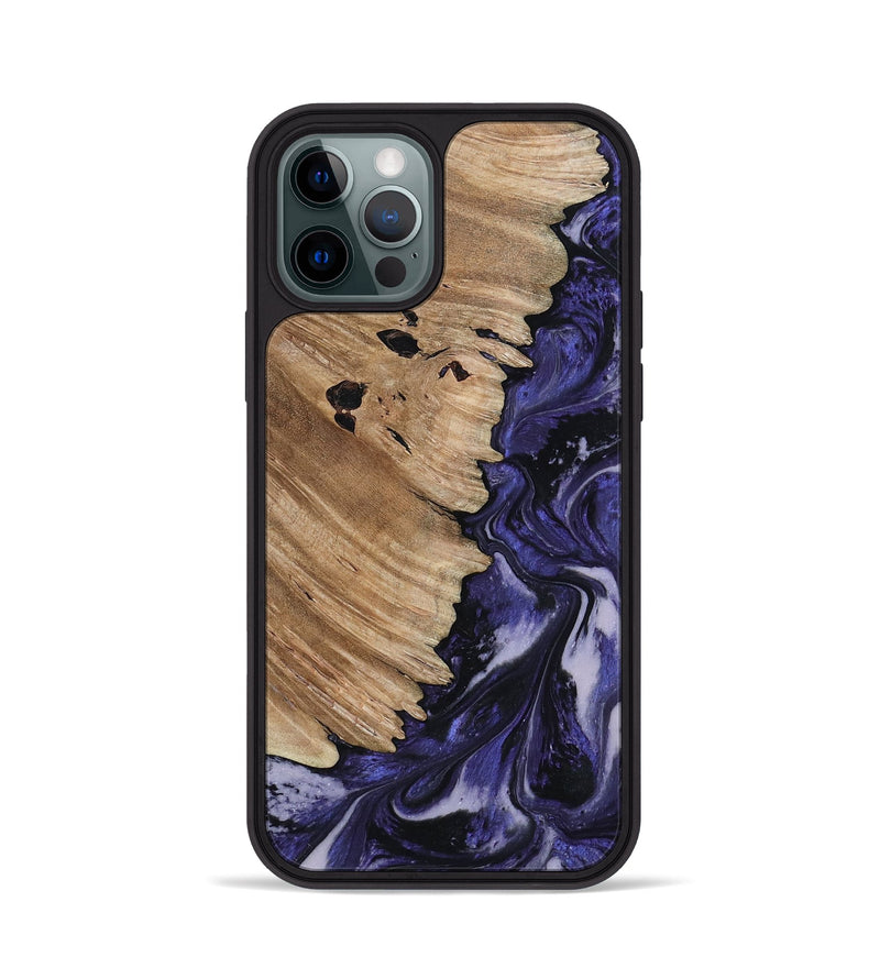 iPhone 12 Pro Wood Phone Case - Layton (Purple, 817190)