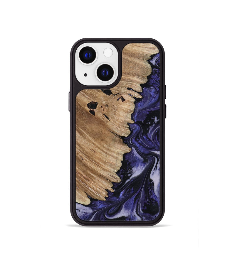 iPhone 13 mini Wood Phone Case - Layton (Purple, 817190)