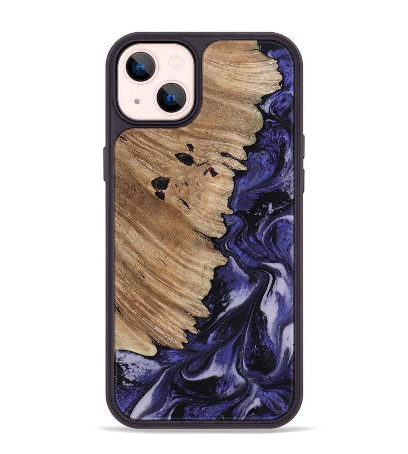 iPhone 14 Plus Wood Phone Case - Layton (Purple, 817190)