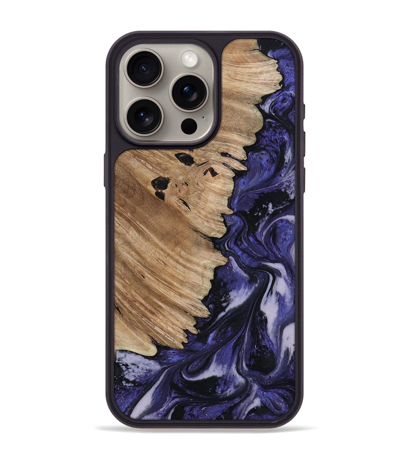 iPhone 15 Pro Max Wood Phone Case - Layton (Purple, 817190)