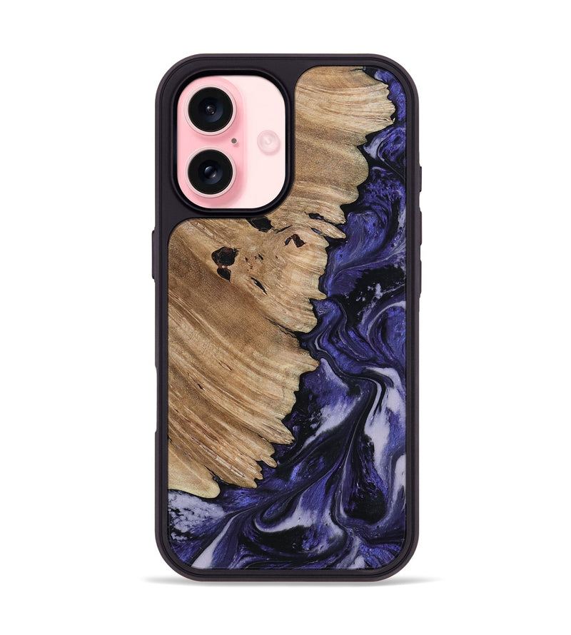 iPhone 16 Wood Phone Case - Layton (Purple, 817190)