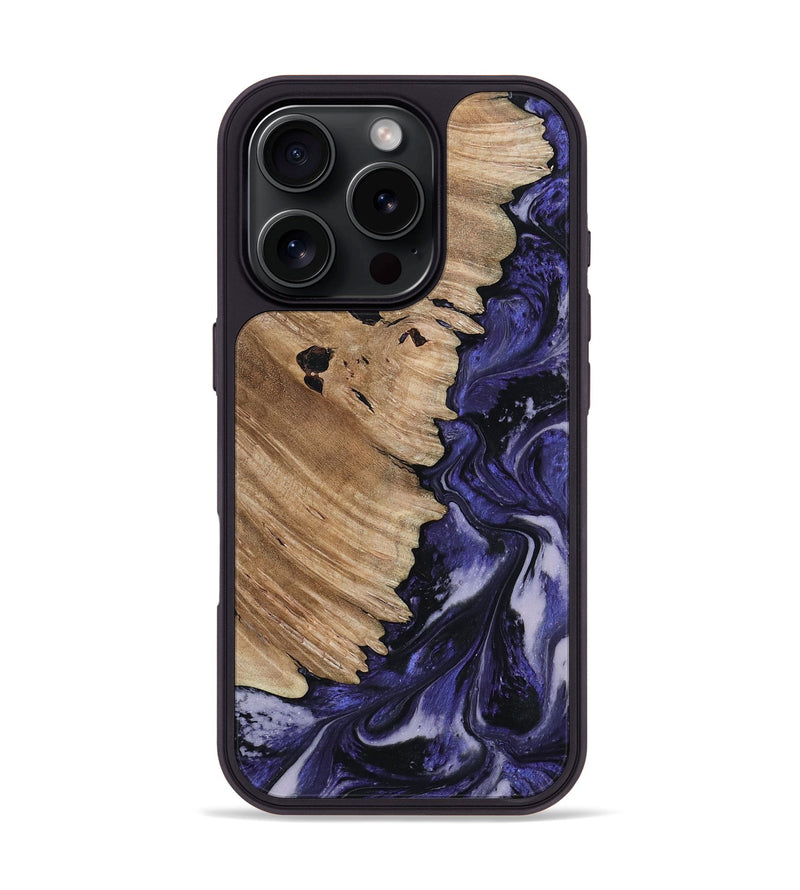 iPhone 16 Pro Wood Phone Case - Layton (Purple, 817190)
