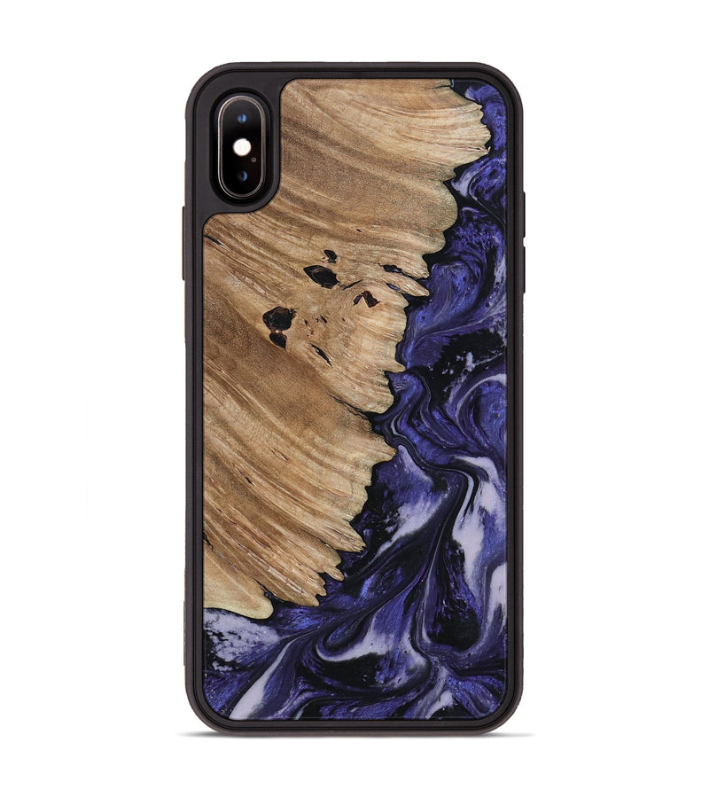 iPhone Xs Max Wood Phone Case - Layton (Purple, 817190)