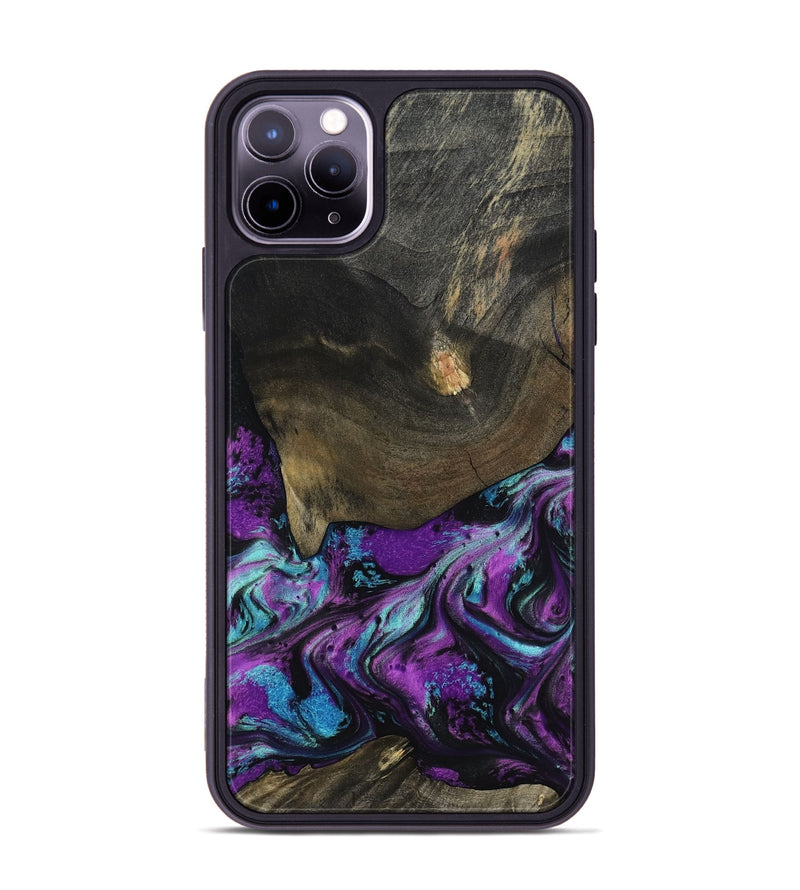 iPhone 11 Pro Max Wood Phone Case - Rayna (Purple, 817191)