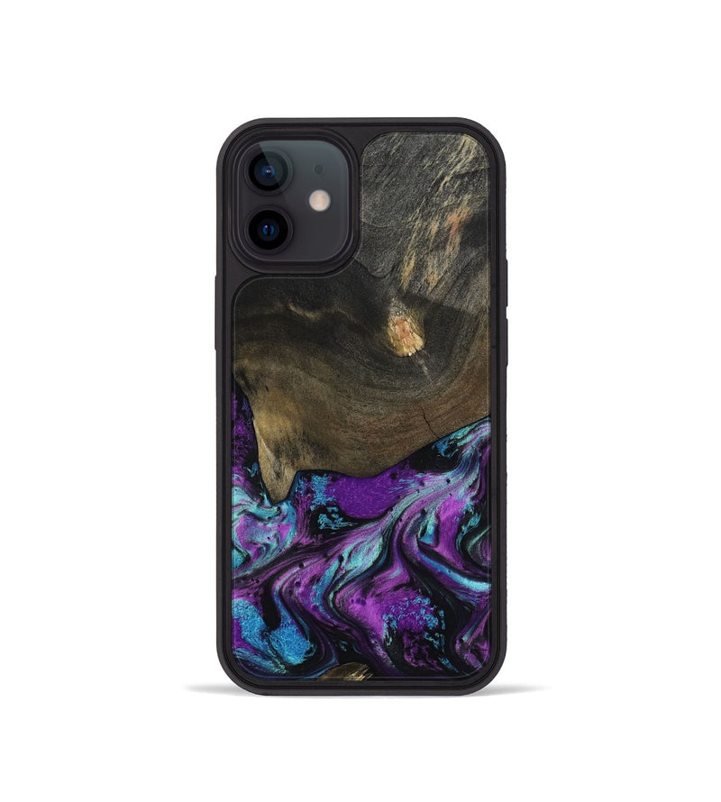 iPhone 12 mini Wood Phone Case - Rayna (Purple, 817191)