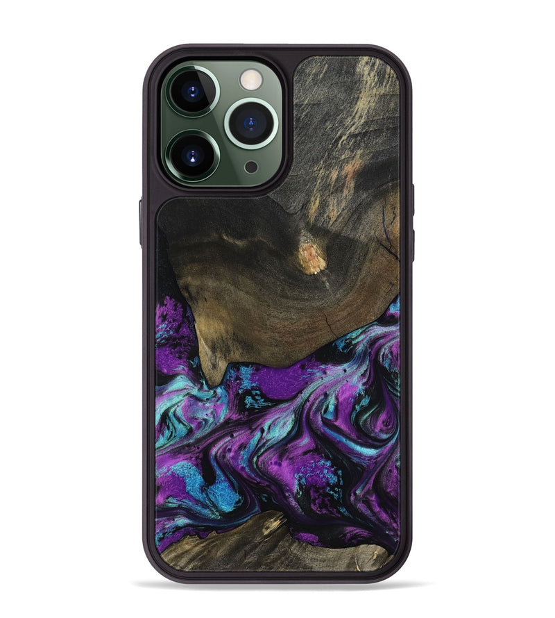 iPhone 13 Pro Max Wood Phone Case - Rayna (Purple, 817191)