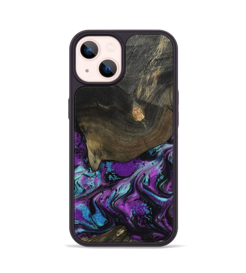 iPhone 14 Wood Phone Case - Rayna (Purple, 817191)