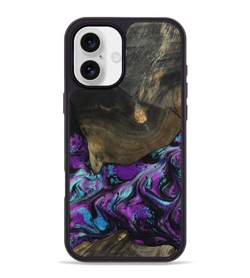 iPhone 16 Plus Wood Phone Case - Rayna (Purple, 817191)