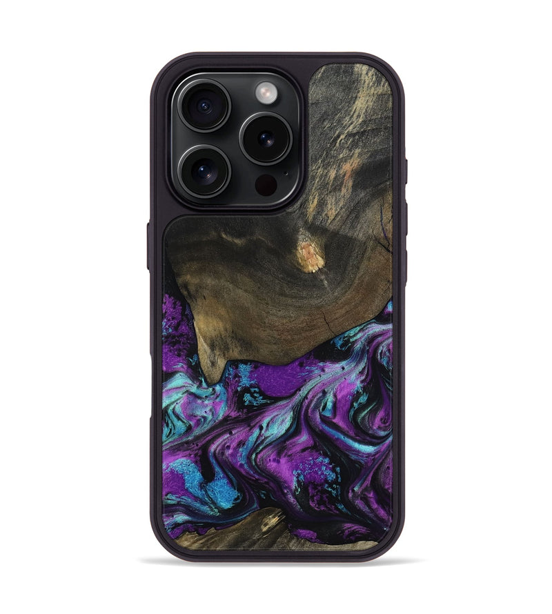 iPhone 16 Pro Wood Phone Case - Rayna (Purple, 817191)