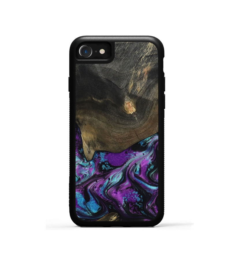 iPhone SE Wood Phone Case - Rayna (Purple, 817191)