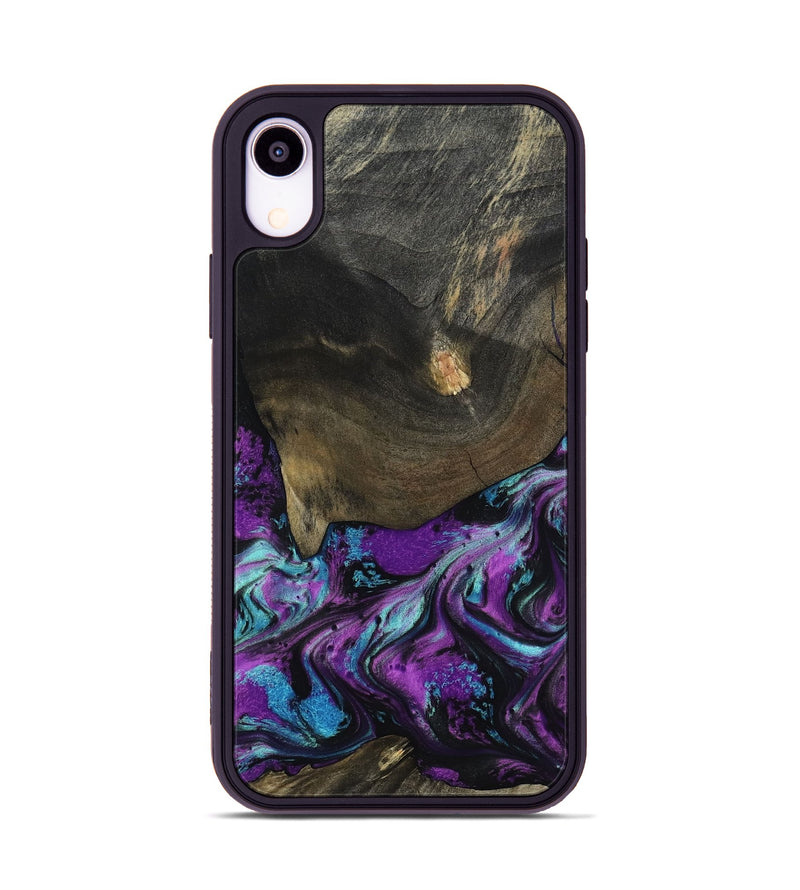 iPhone Xr Wood Phone Case - Rayna (Purple, 817191)