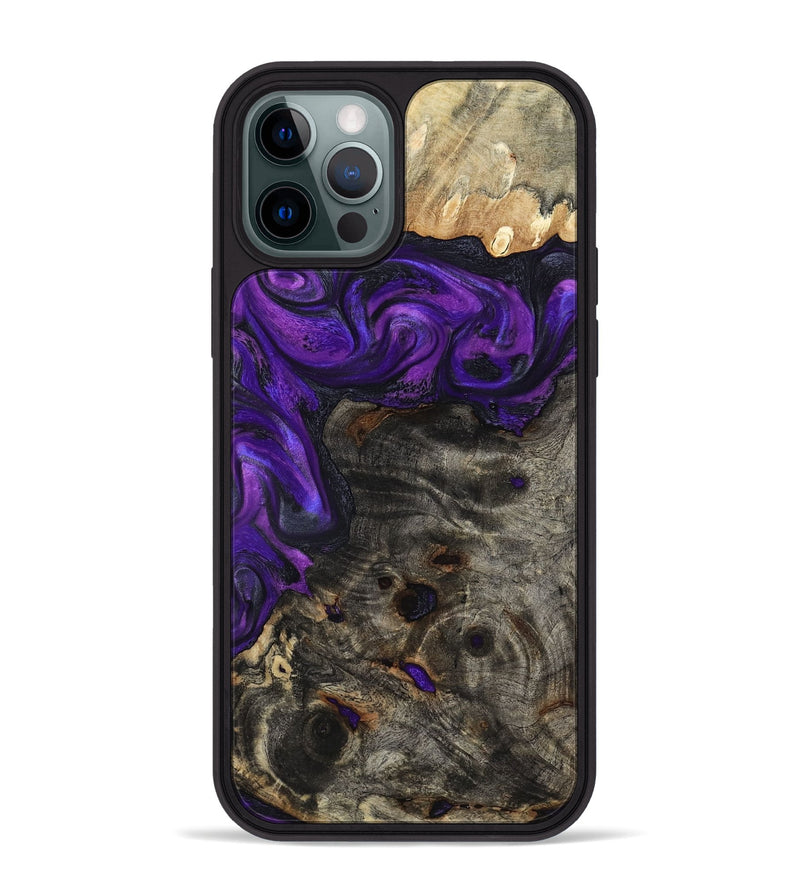 iPhone 12 Pro Max Wood Phone Case - Madge (Purple, 817192)