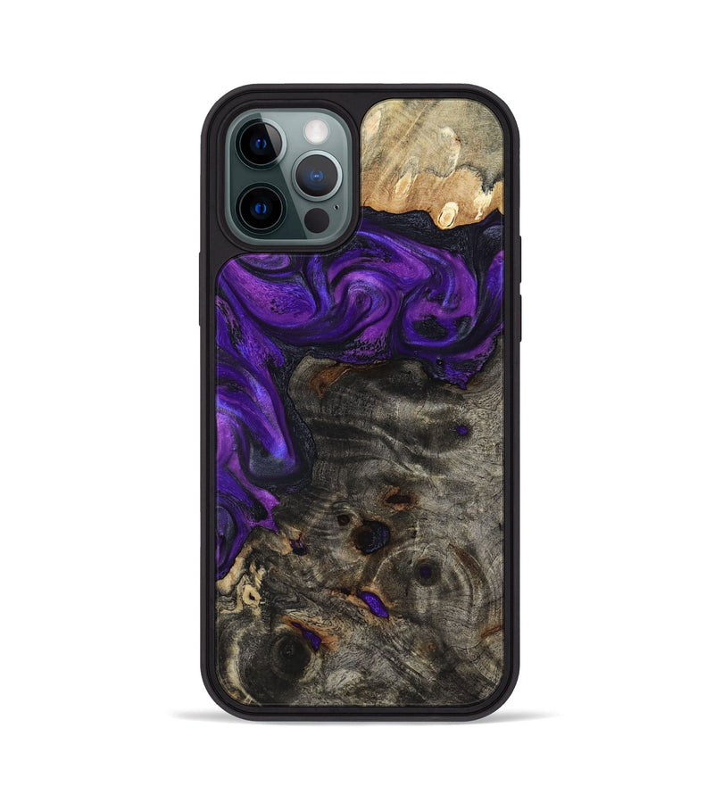 iPhone 12 Pro Wood Phone Case - Madge (Purple, 817192)