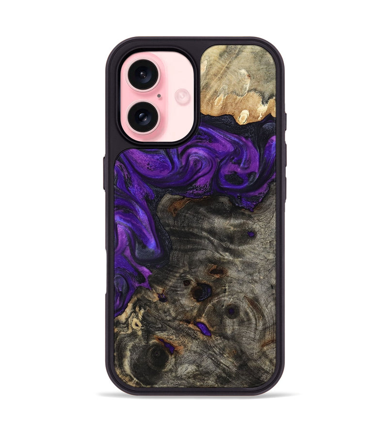 iPhone 16 Wood Phone Case - Madge (Purple, 817192)