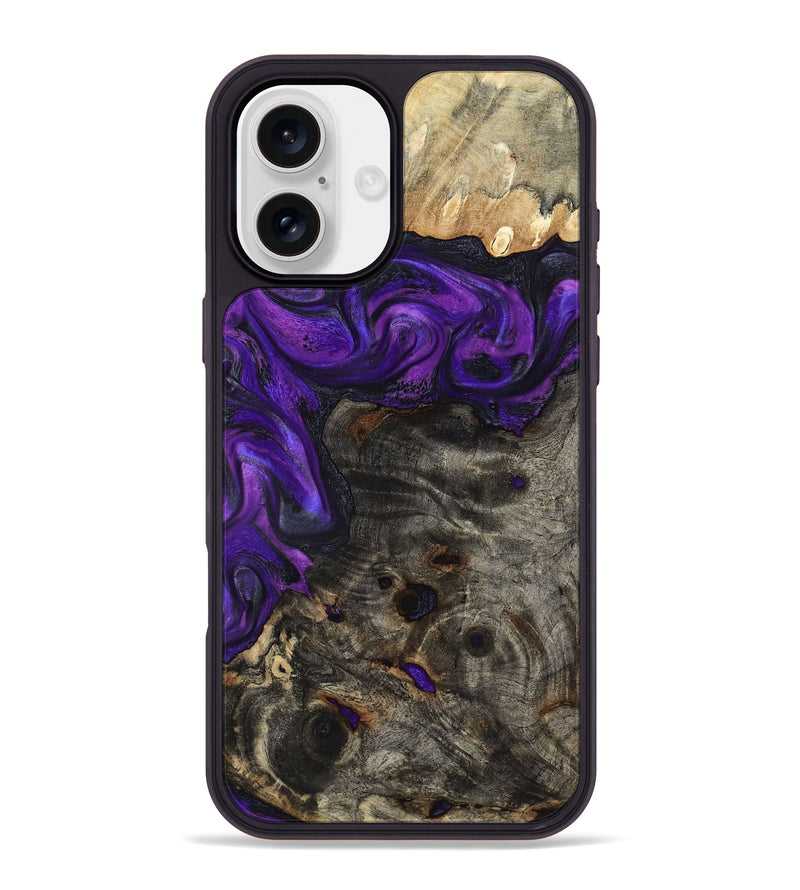 iPhone 16 Plus Wood Phone Case - Madge (Purple, 817192)