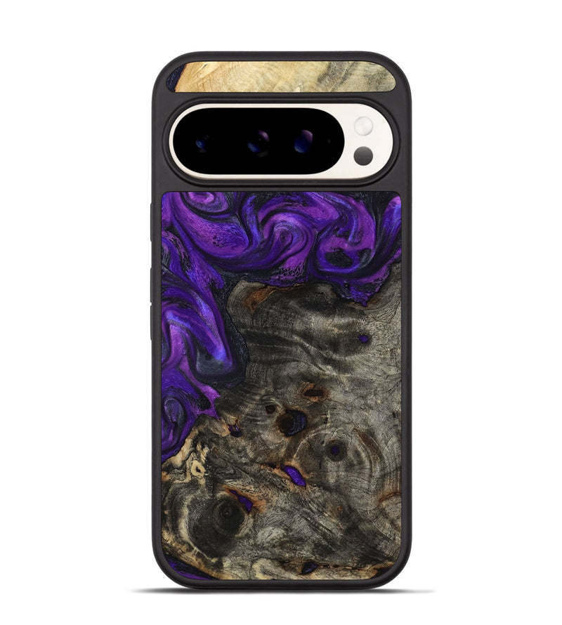 Pixel 9 Wood Phone Case - Madge (Purple, 817192)
