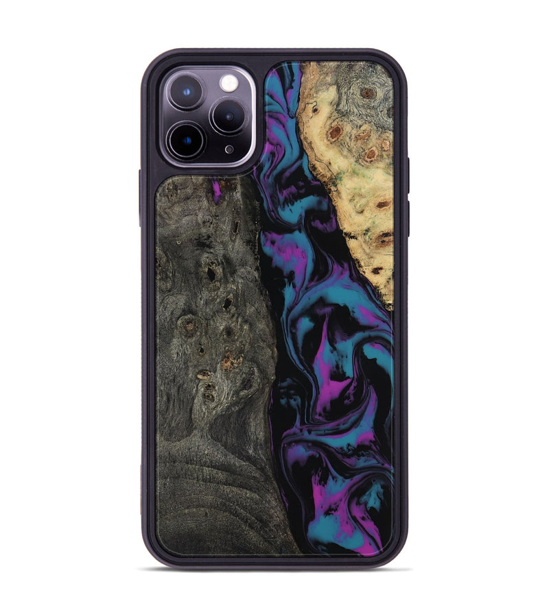 iPhone 11 Pro Max Wood Phone Case - Araceli (Purple, 817197)