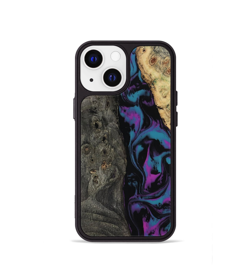 iPhone 13 mini Wood Phone Case - Araceli (Purple, 817197)