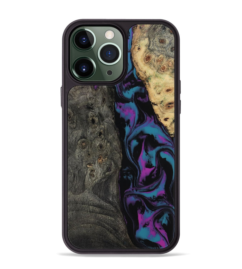iPhone 13 Pro Max Wood Phone Case - Araceli (Purple, 817197)