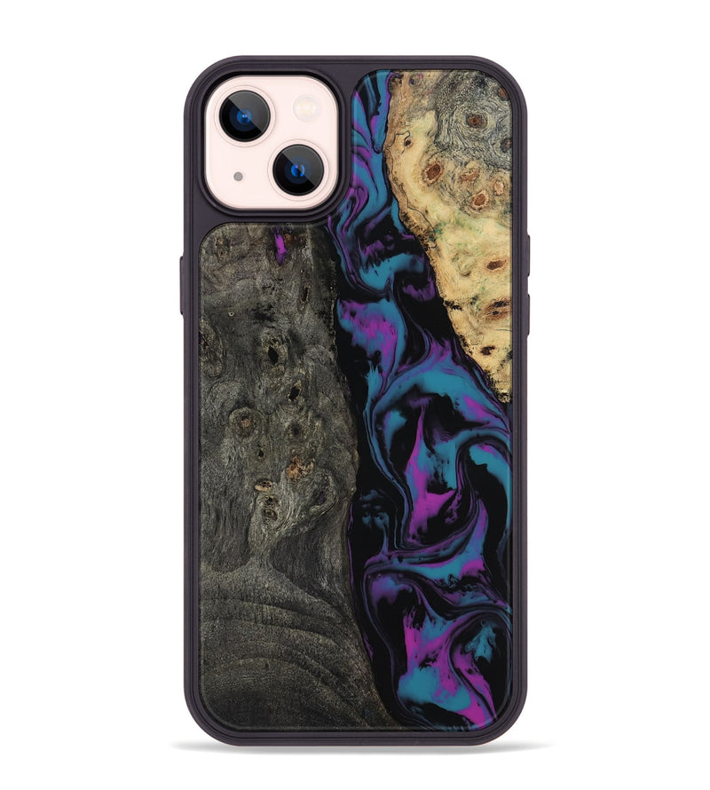 iPhone 14 Plus Wood Phone Case - Araceli (Purple, 817197)
