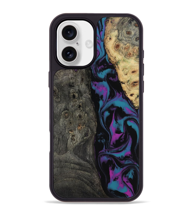 iPhone 16 Plus Wood Phone Case - Araceli (Purple, 817197)