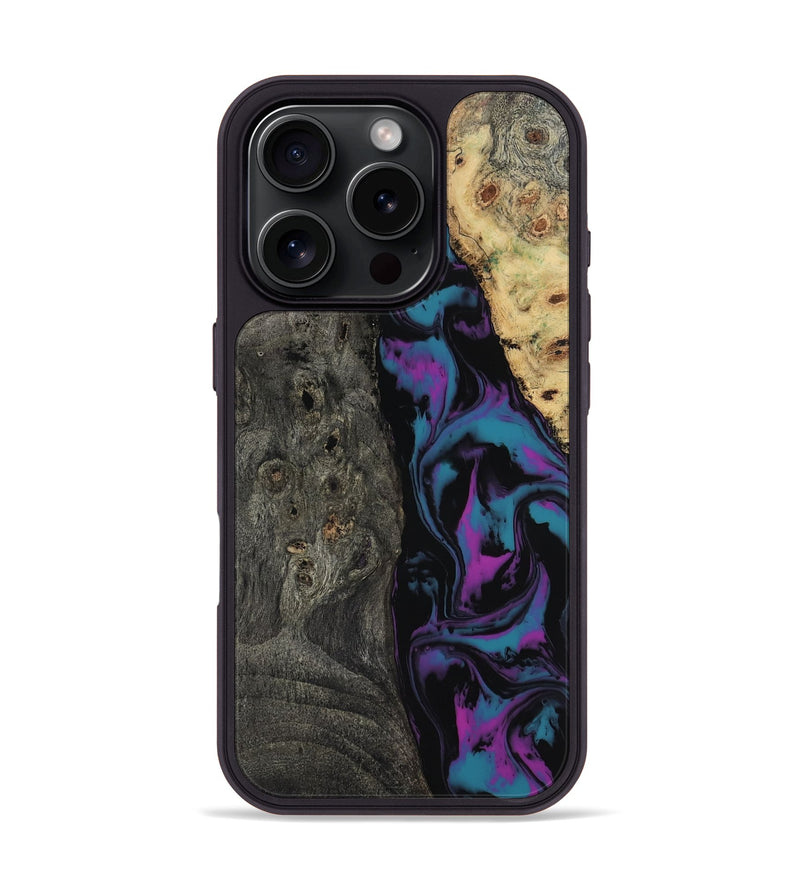 iPhone 16 Pro Wood Phone Case - Araceli (Purple, 817197)